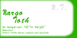 margo toth business card